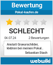 Bewertungen zu pokal-kaufen.de