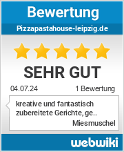 Bewertungen zu pizzapastahouse-leipzig.de