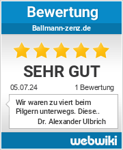 Bewertungen zu ballmann-zenz.de