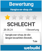 Bewertungen zu hangloose-shop.de