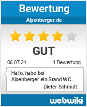 Bewertungen zu alpenberger.de