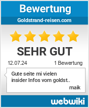Bewertungen zu goldstrand-reisen.com