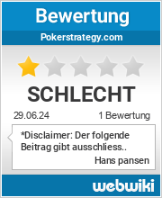 Bewertungen zu pokerstrategy.com