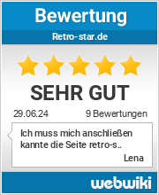 Bewertungen zu retro-star.de