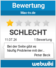 Bewertungen zu mac-tv.de
