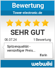Bewertungen zu tower-electronic.de