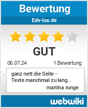 Bewertungen zu edv-lux.de