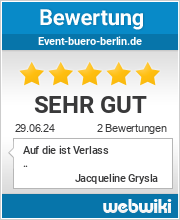 Bewertungen zu event-buero-berlin.de