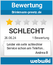 Bewertungen zu brinkmann-preetz.de