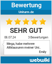 Bewertungen zu uniturm.de