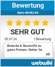Bewertungen zu auro-direkt.de