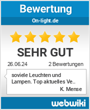 Bewertungen zu on-light.de