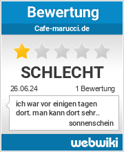 Bewertungen zu cafe-marucci.de