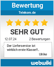 Bewertungen zu telekom.de