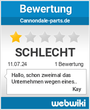Bewertungen zu cannondale-parts.de