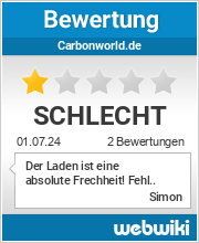 Bewertungen zu carbonworld.de