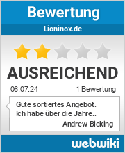 Bewertungen zu lioninox.de