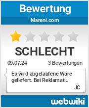 Bewertungen zu mareni.com