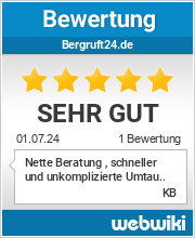 Bewertungen zu bergruft24.de
