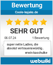 Bewertungen zu coole-kajaks.de