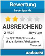 Bewertungen zu steuertipps.de