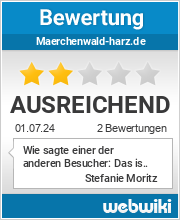 Bewertungen zu maerchenwald-harz.de