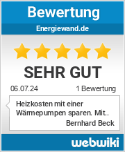Bewertungen zu energiewand.de