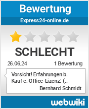 Bewertungen zu express24-online.de