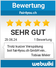 Bewertungen zu fair4you.ch