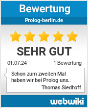 Bewertungen zu prolog-berlin.de