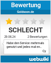 Bewertungen zu goldsoon.de