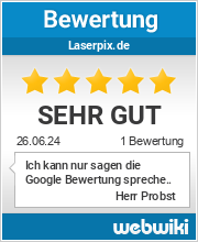 Bewertungen zu laserpix.de