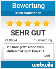 Bewertungen zu druck-hamster.de