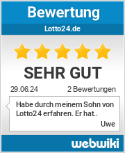 Bewertungen zu lotto24.de