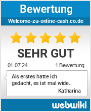 Bewertungen zu welcome-zu-online-cash.co.de