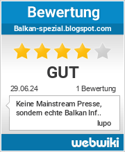 Bewertungen zu balkan-spezial.blogspot.com