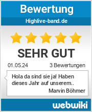 Bewertungen zu highlive-band.de