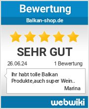 Bewertungen zu balkan-shop.de