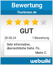 Bewertungen zu tourismus.de