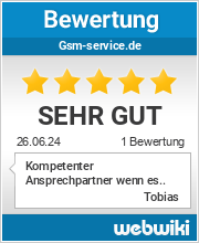Bewertungen zu gsm-service.de