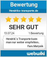 Bewertungen zu hendriks-transporte.de