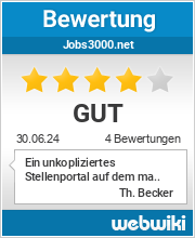 Bewertungen zu jobs3000.net
