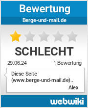 Bewertungen zu berge-und-mail.de