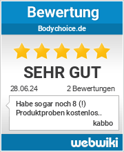 Bewertungen zu bodychoice.de