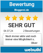 Bewertungen zu bloggerei.de