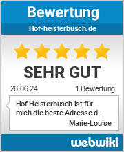 Bewertungen zu hof-heisterbusch.de