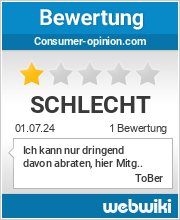 Bewertungen zu consumer-opinion.com