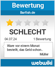 Bewertungen zu barfish.de