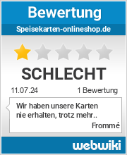 Bewertungen zu speisekarten-onlineshop.de