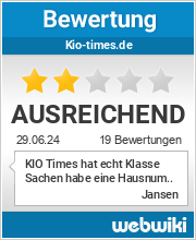 Bewertungen zu kio-times.de